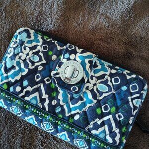 Vera Bradley turn lock wallet